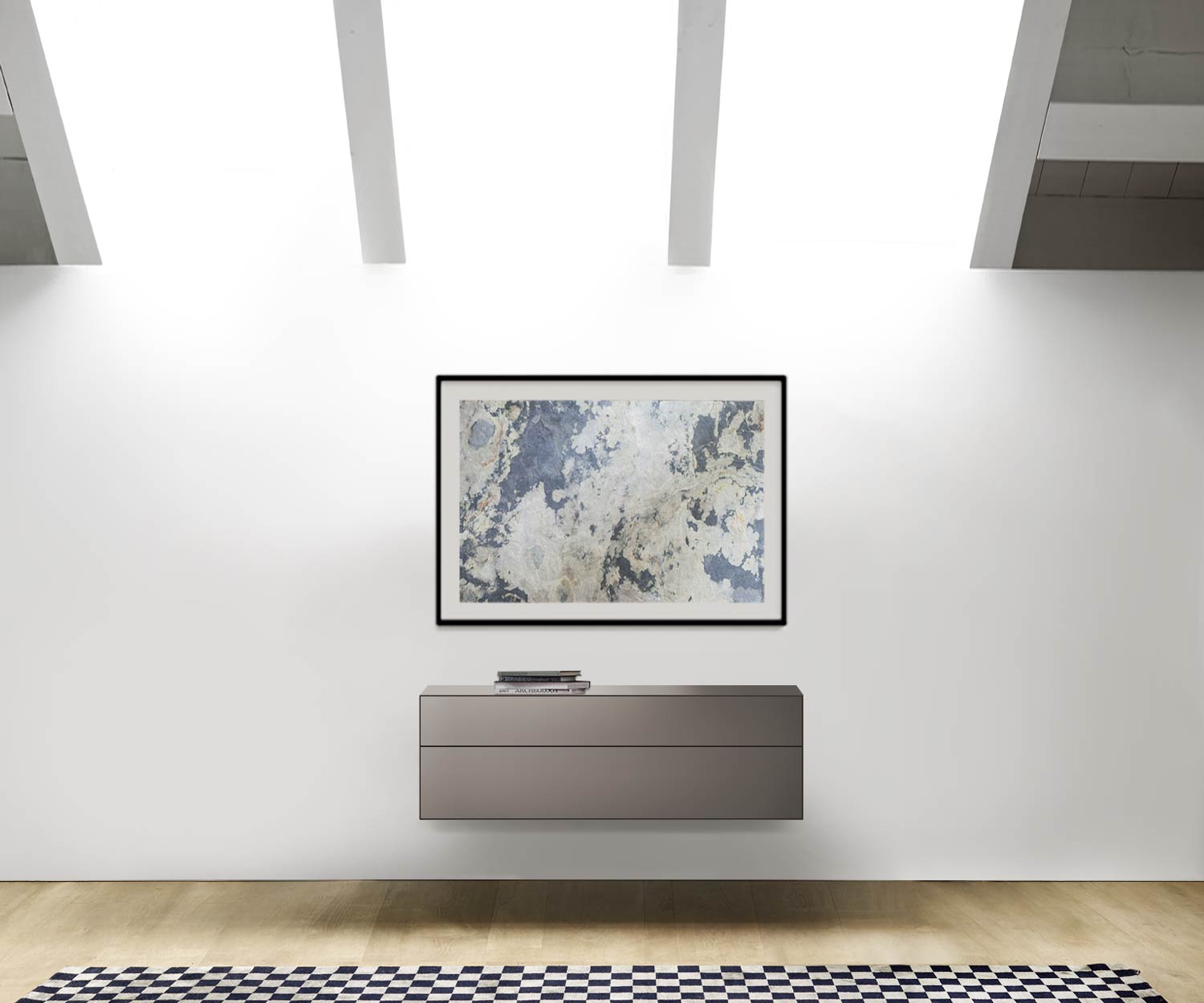 Livitalia Ecletto wall chest of drawers without desk and without wall shelf Livitalia Ecletto wall chest of drawers without desk and without wall shelf