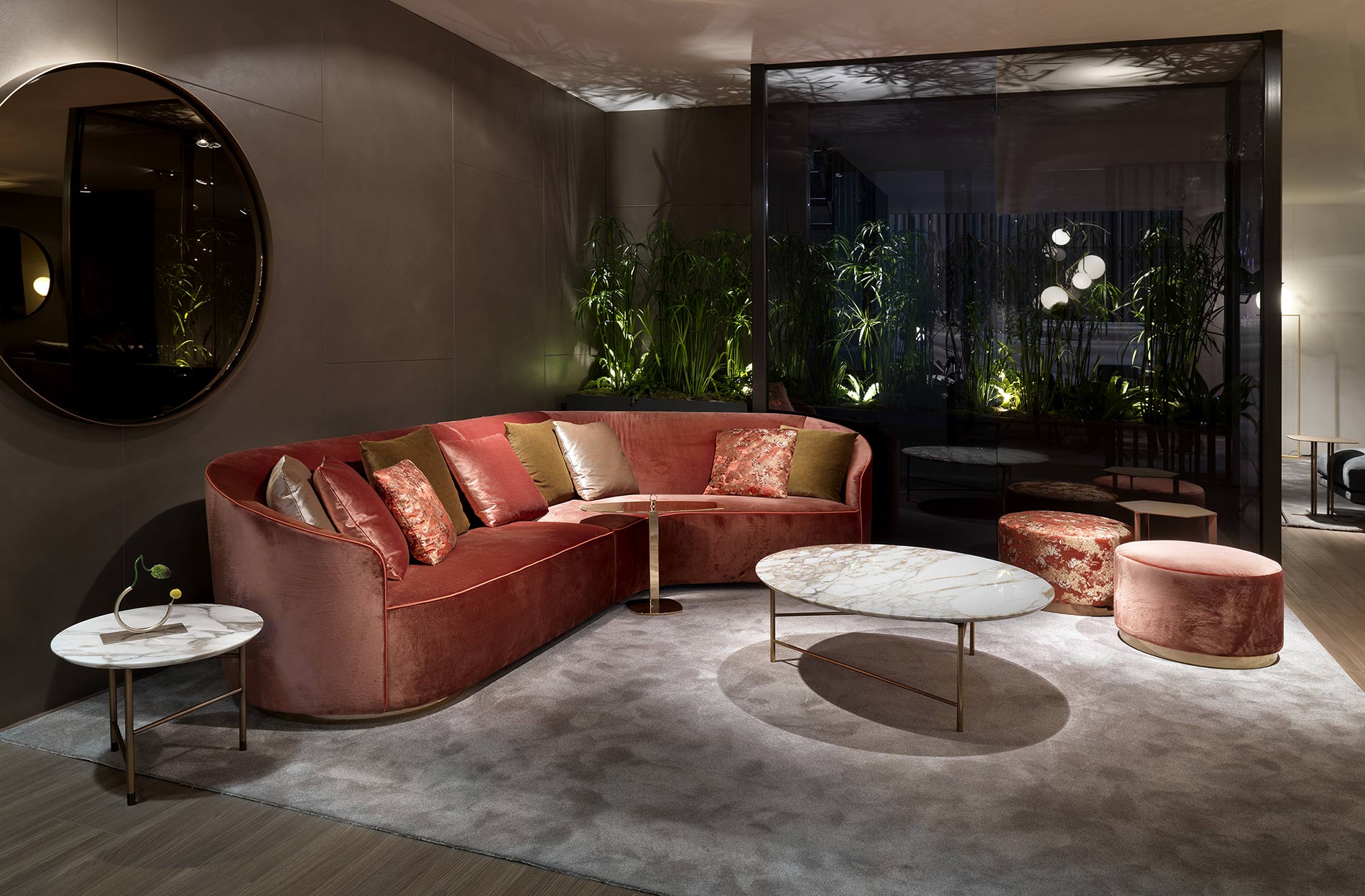 Moon sofa in velvet Moon sofa in velvet