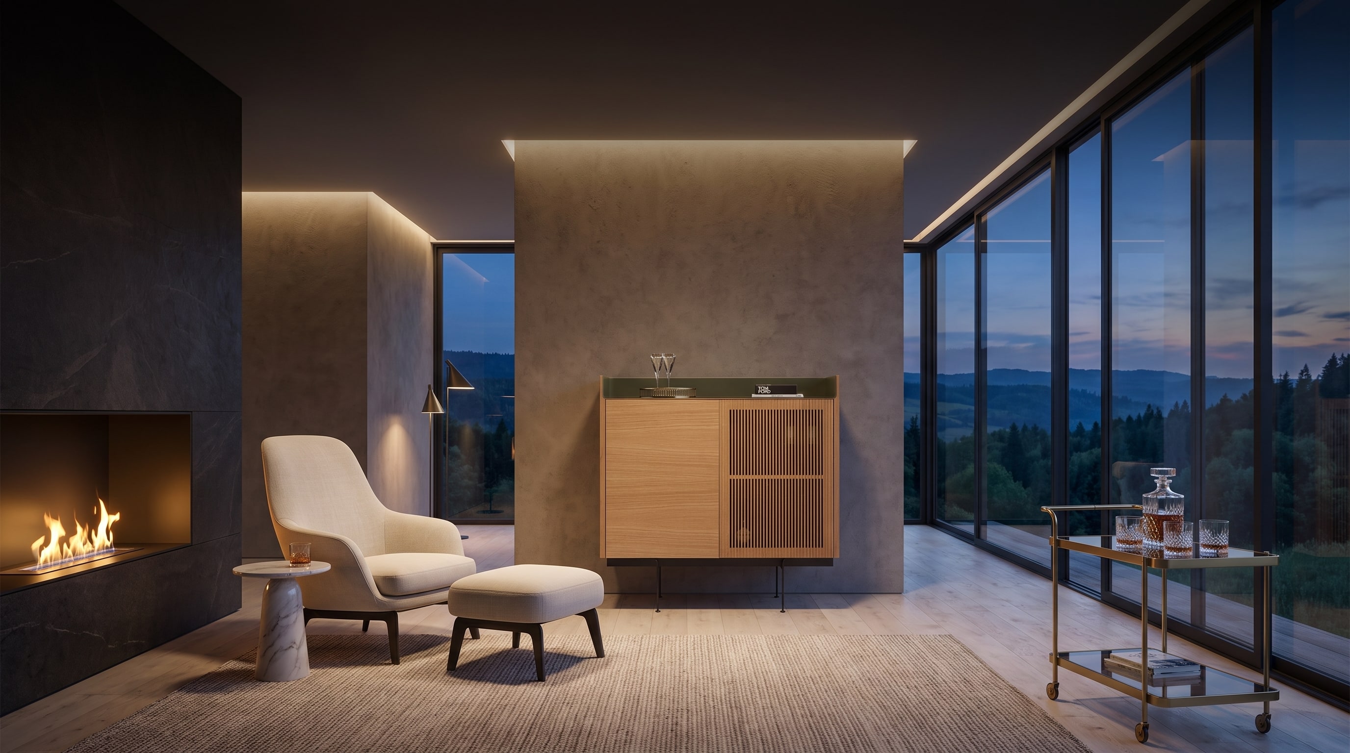 Luxus Hausbar Wohnzimmer: Das neue Lounge-Konzept