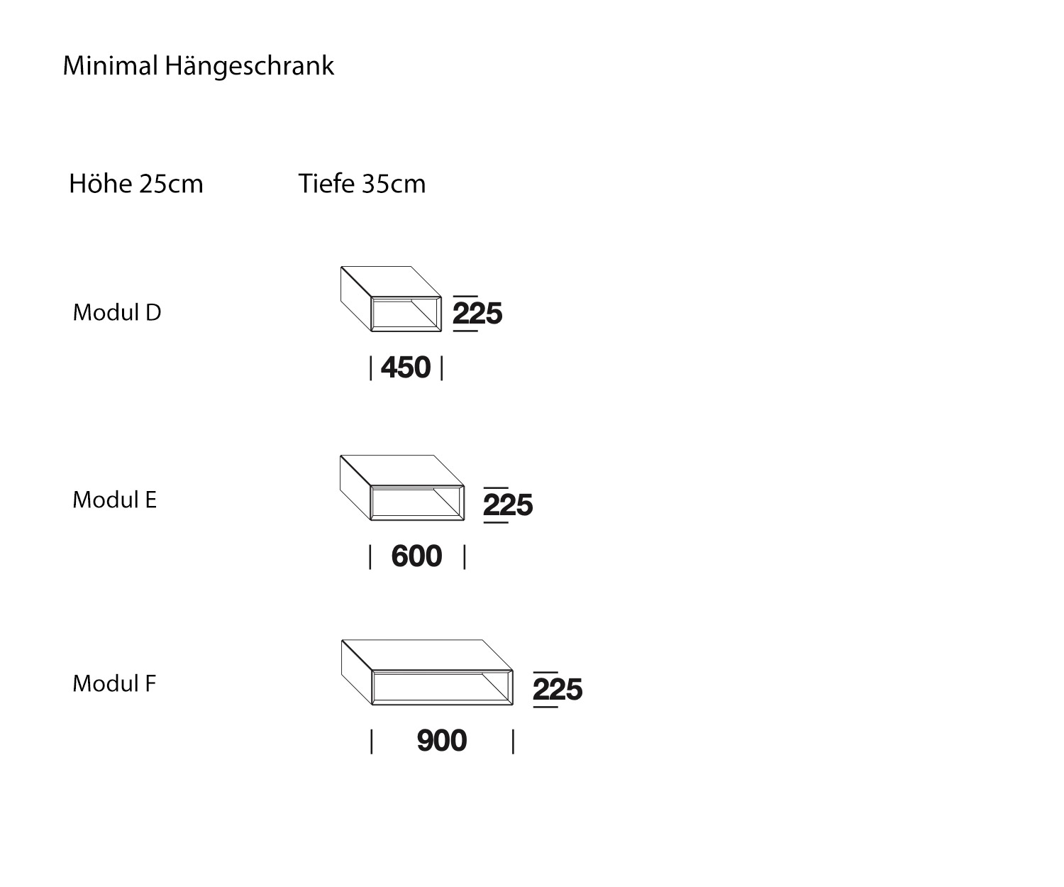 Minimal Designer Hängeschrank von Livitalia Skizze offen Größen Größenangaben  Minimal Designer Hängeschrank von Livitalia Skizze offen Größen Größenangaben
