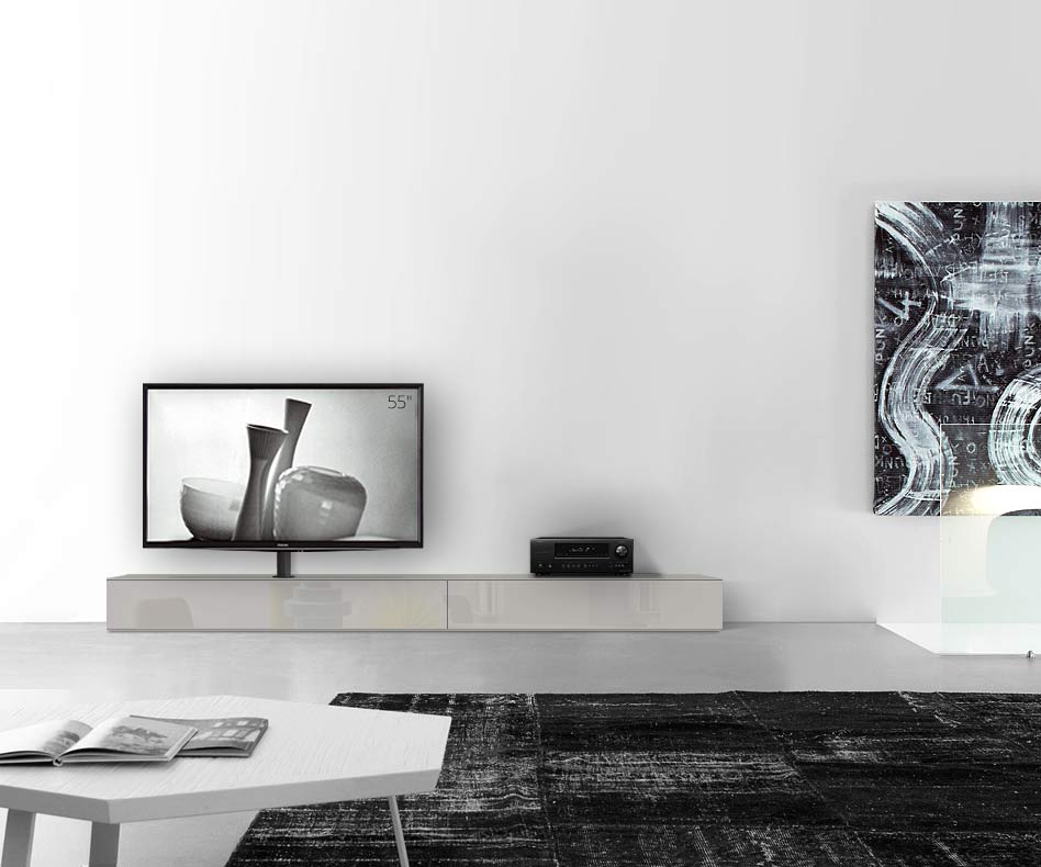 Design Lowboard Konfigurator mit TV Halterung Boden Breite 270 25,5 54,6 links glanz hellgrau Design Lowboard Konfigurator mit TV Halterung Boden Breite 270 25,5 54,6 links glanz hellgrau