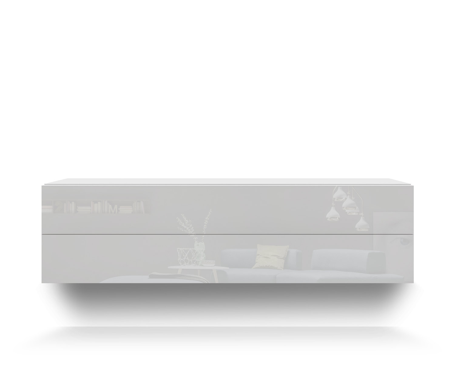 Novamobili Hängekommode Easy 2er B128 weiß400
