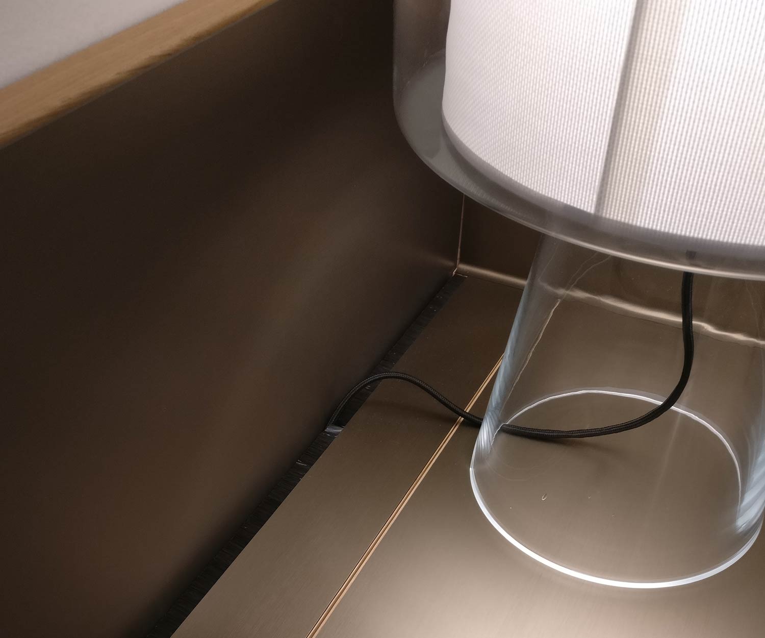 Elegant Punt Stockholm desk detail cable management
