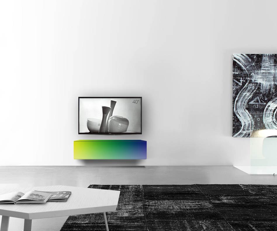 /Design Lowboard Wand B120 H33 5 matt RAL /Design Lowboard Wand B120 H33 5 matt RAL