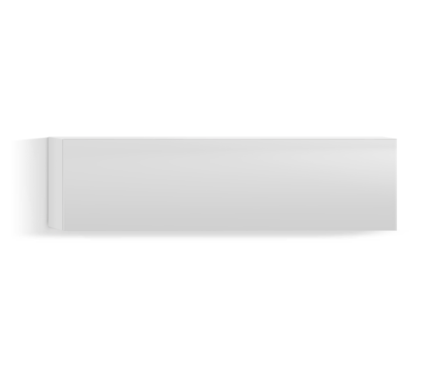 Design Wohnzimmer Hängeschrank Horizontal H32 B120 oben weiss300