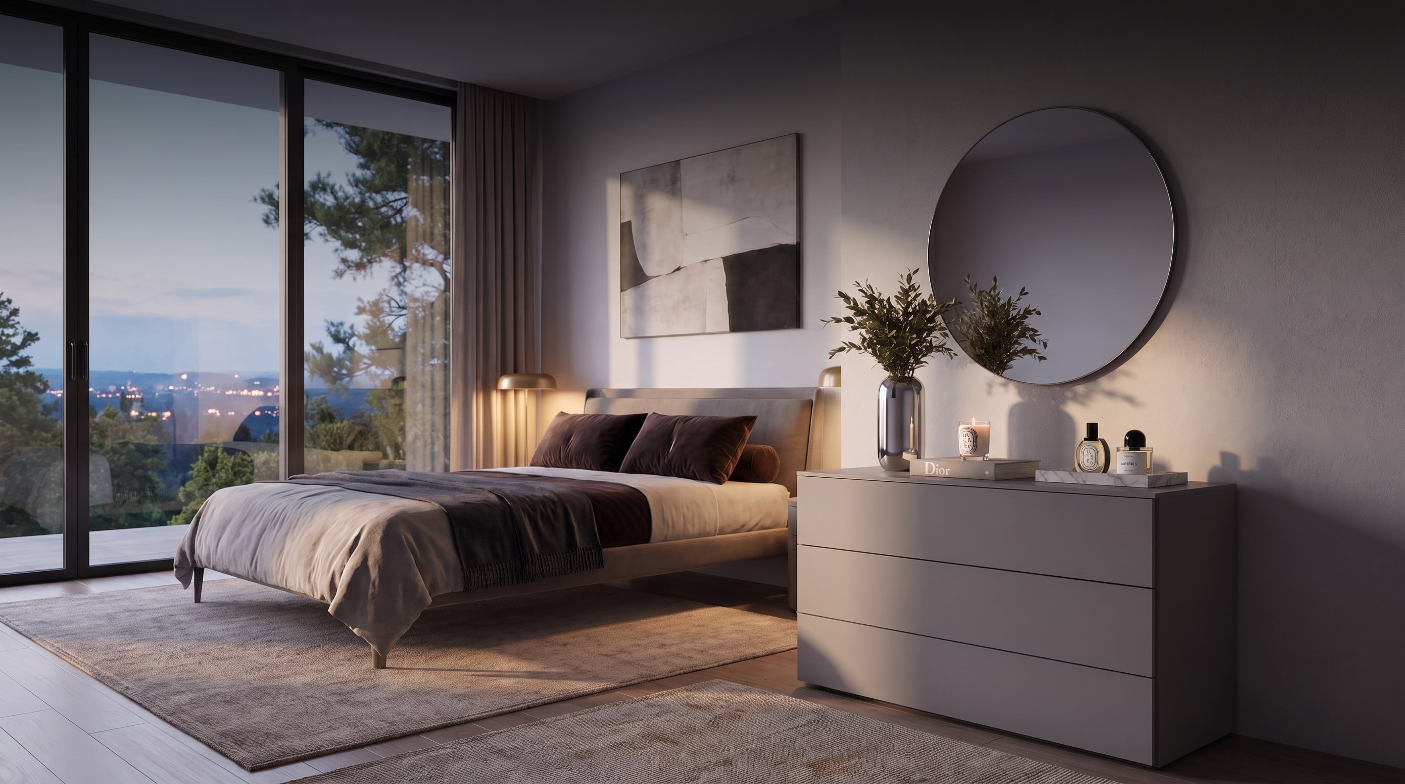 Stauraum Ideen Schlafzimmer: Fugenlose Design-Kommoden für optische Ruhe