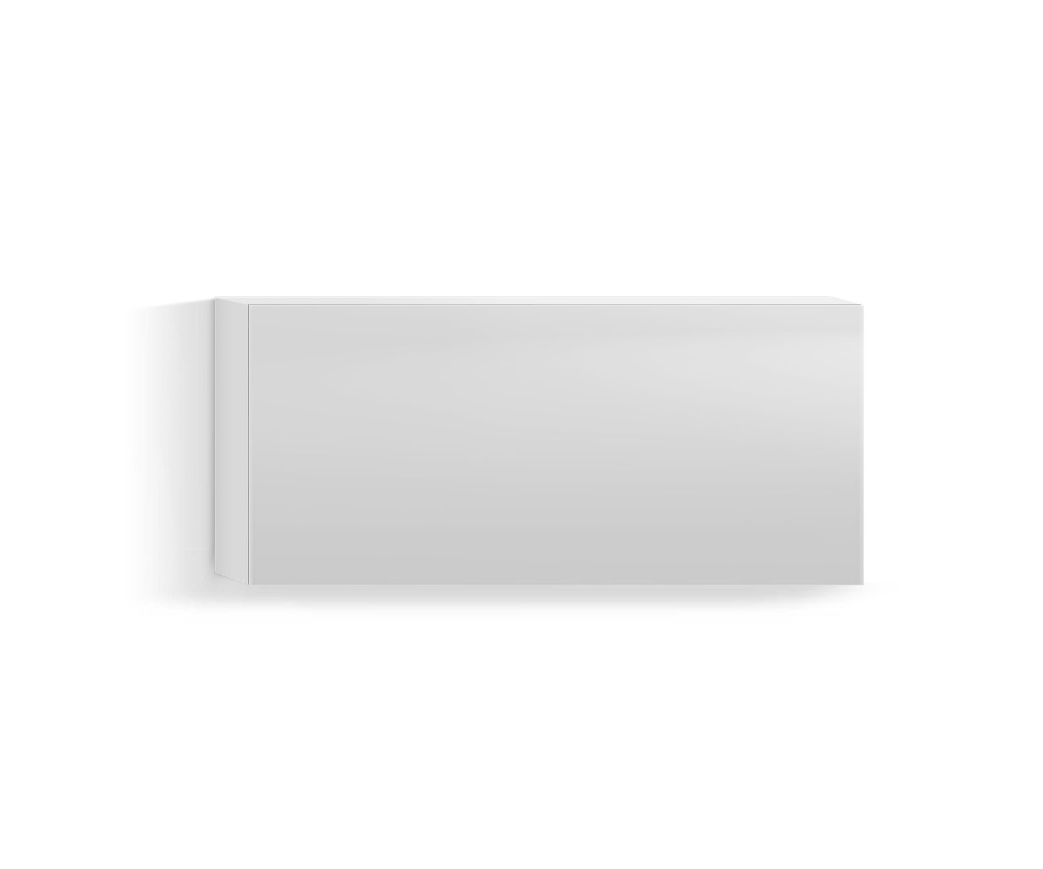 Design Wohnzimmer Hängeschrank Horizontal H42 B90 unten weiss300