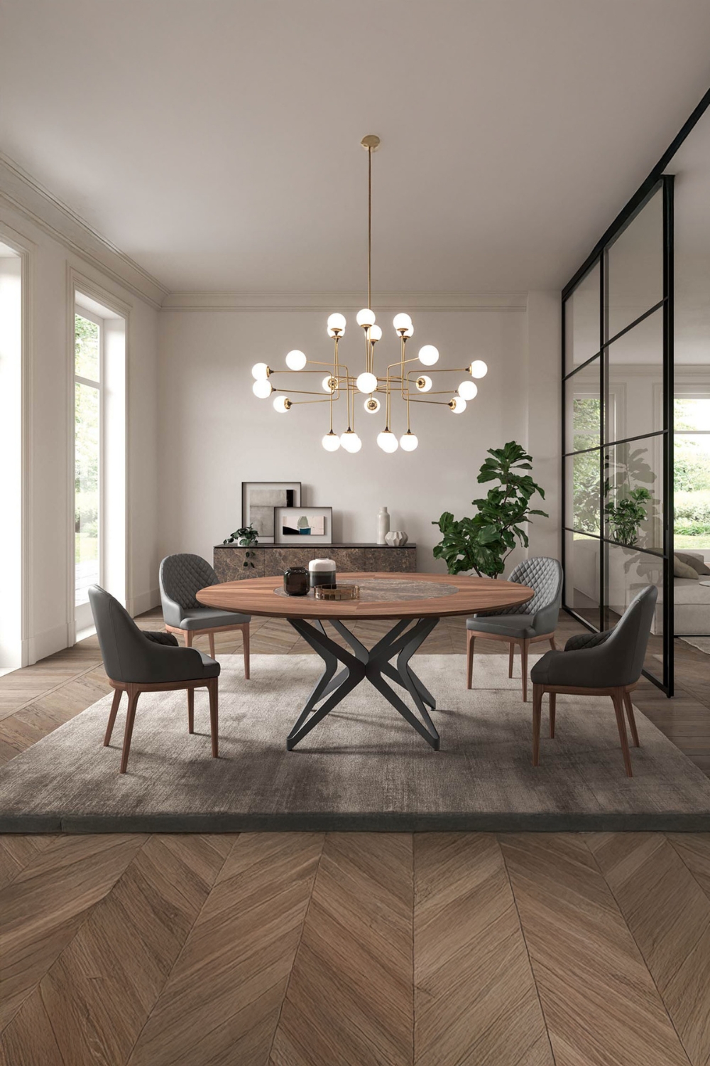 stilvolle-esstischgruppe-in-natuerlich-erscheinender-holzfarbe-und-elegantem-grau