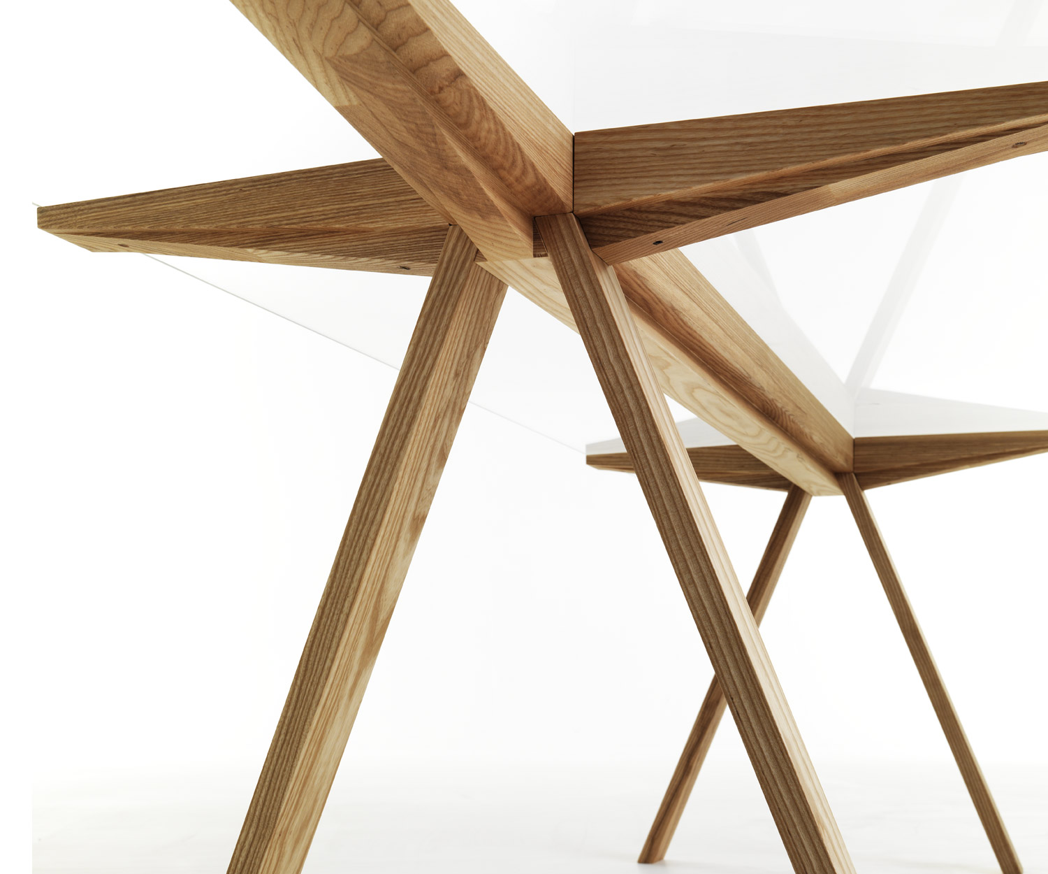 Valsecchi 1918 Tisch Traverso B240cm glas detail