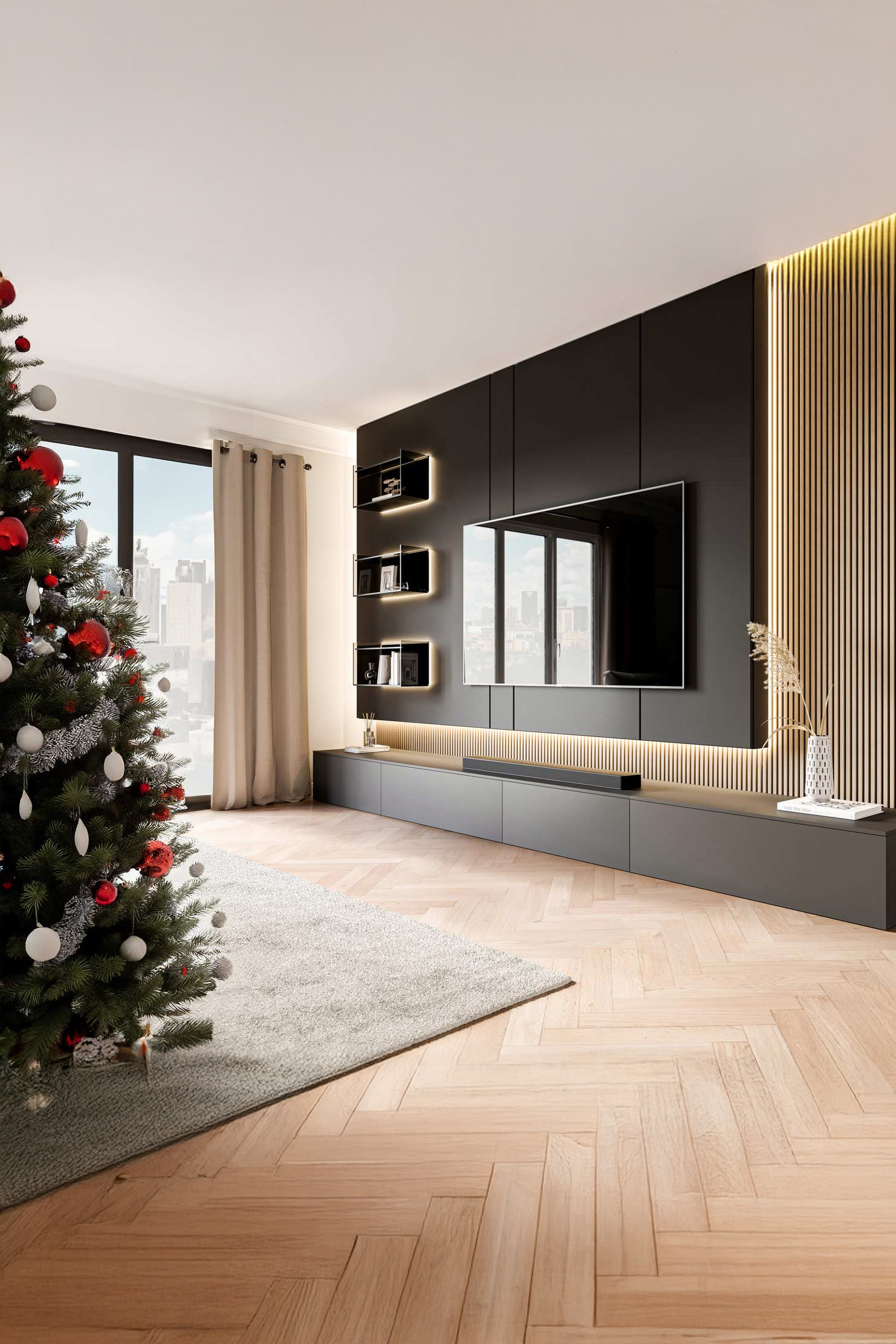 moderne-weihnachtsbeleuchtung-im-wohnzimmer