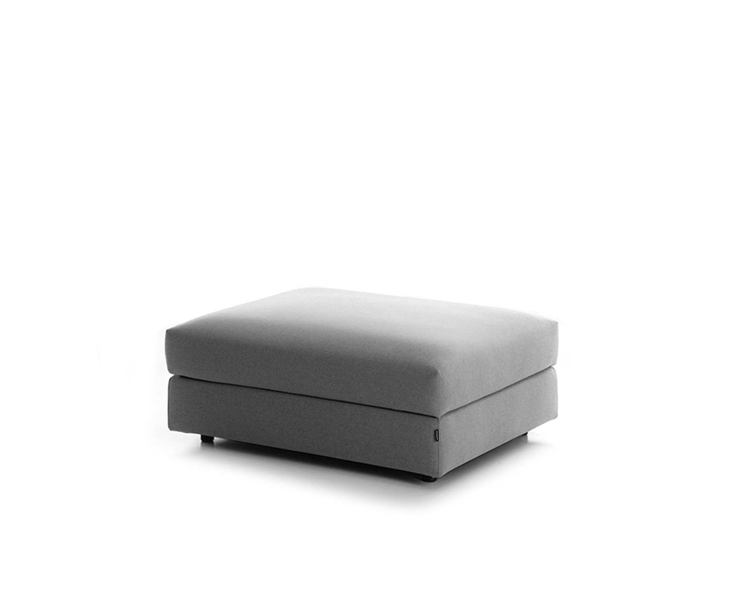 Modern Postoria Classic pouf with grey fabric cover Modern Postoria Classic pouf with grey fabric cover