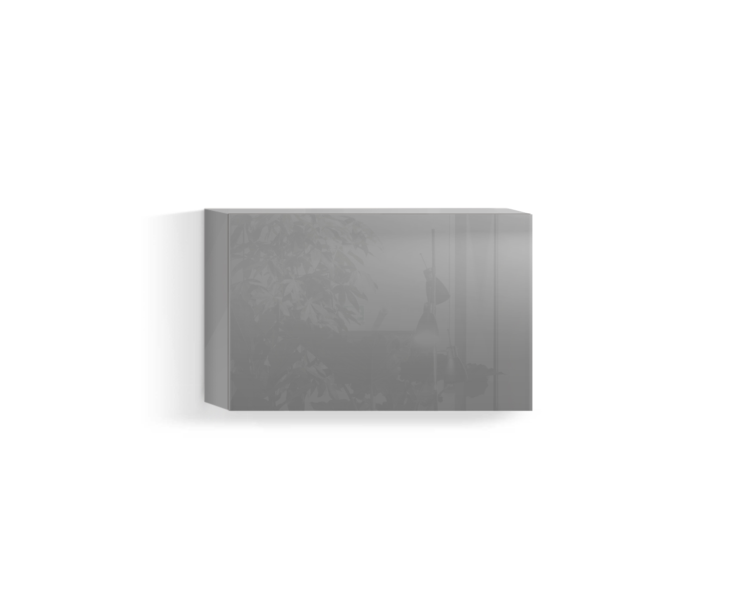 Design Wohnzimmer Hängeschrank Horizontal H42 B60 unten hellgrau430