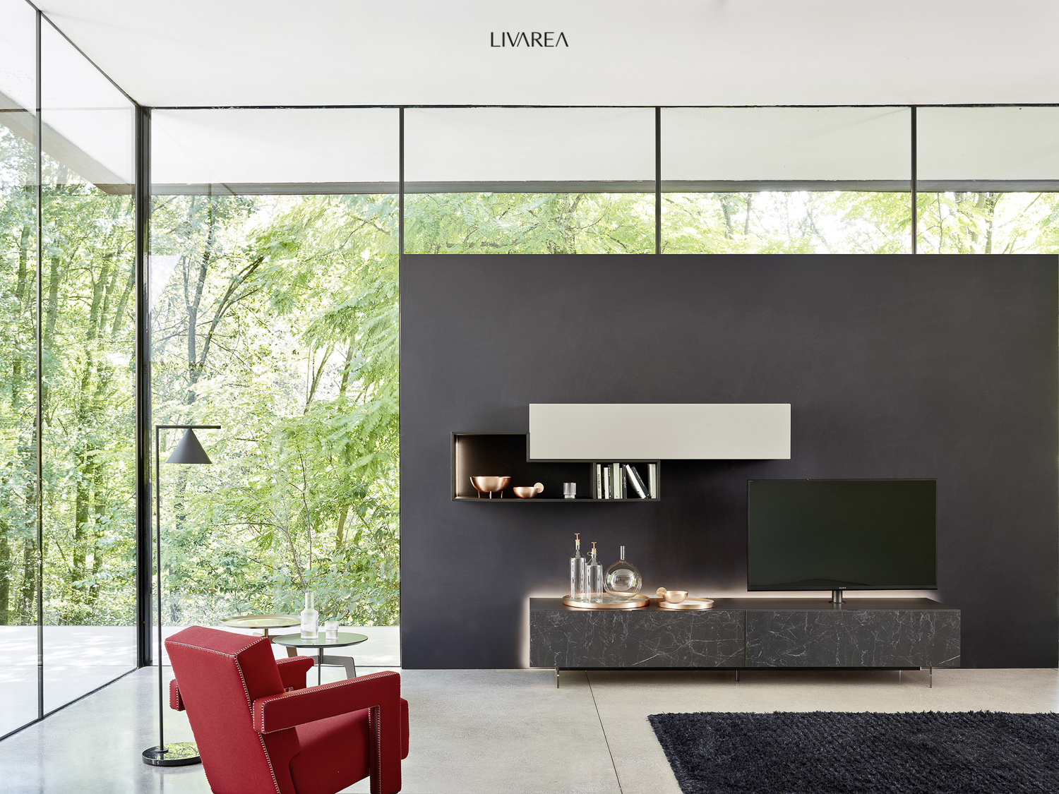 helles designer wohnzimmer mit wohnwand klein