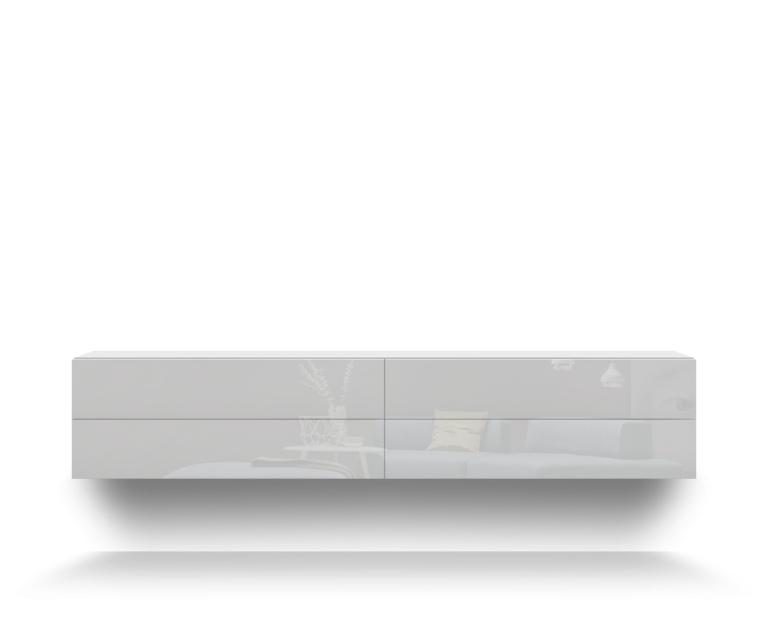 Novamobili Hängekommode Easy 4er B216 weiß400 Novamobili Hängekommode Easy 4er B216 weiß400