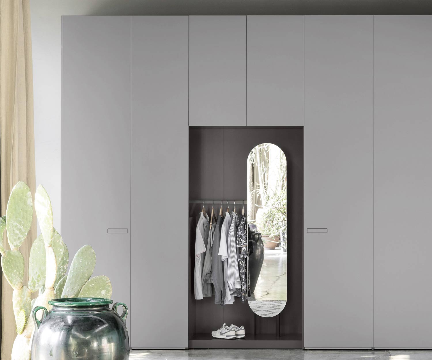 Modern designer wardrobe for hallway with open coat rack Modern designer wardrobe for hallway with open coat rack