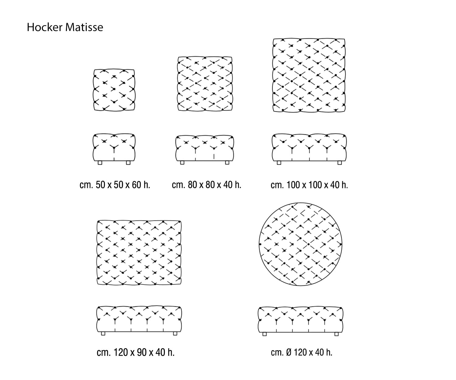 Marelli Stool Matisse Sketch Dimensions Sizes Sizes