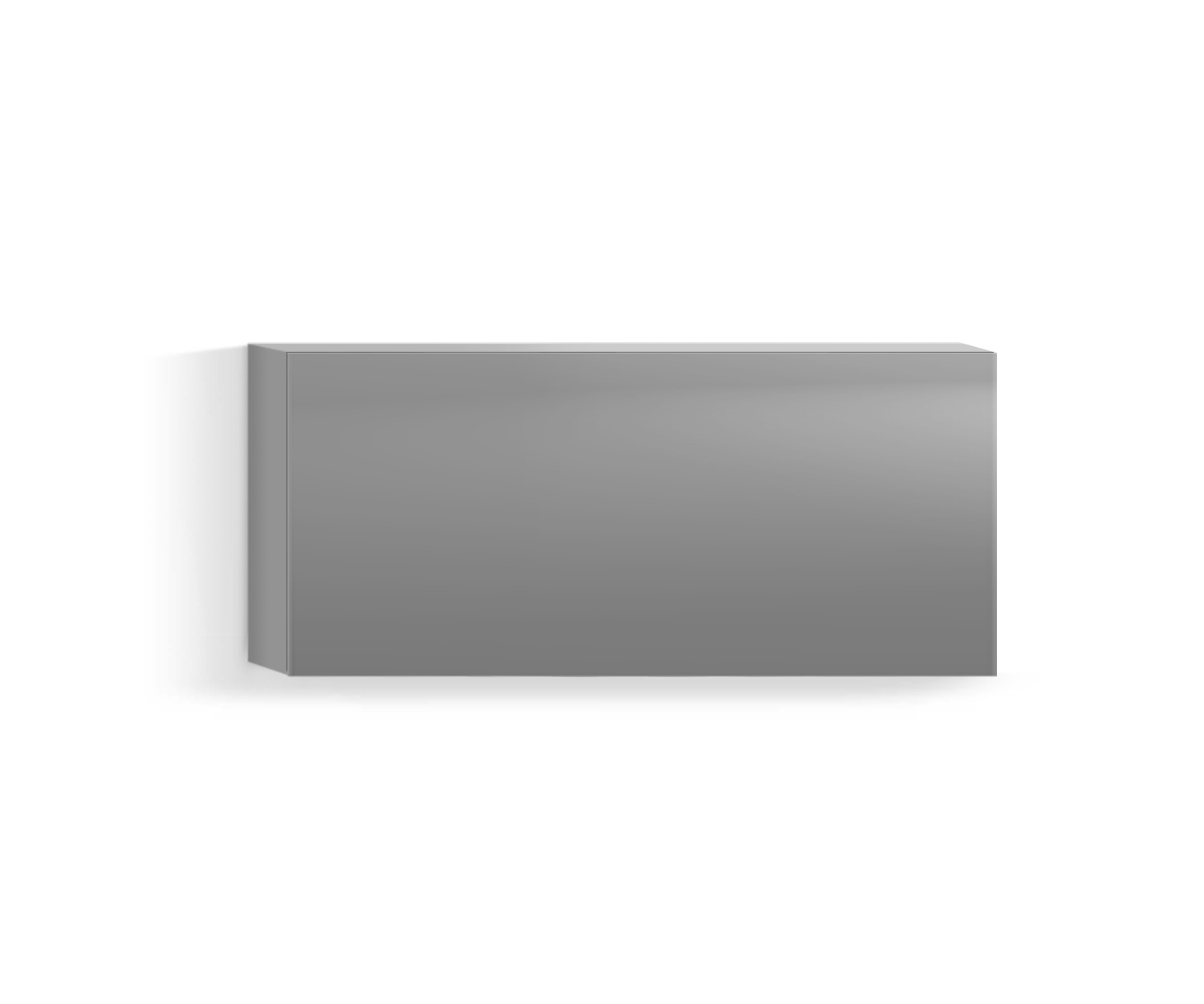Design Wohnzimmer Hängeschrank Horizontal H42 B90 unten hellgrau330