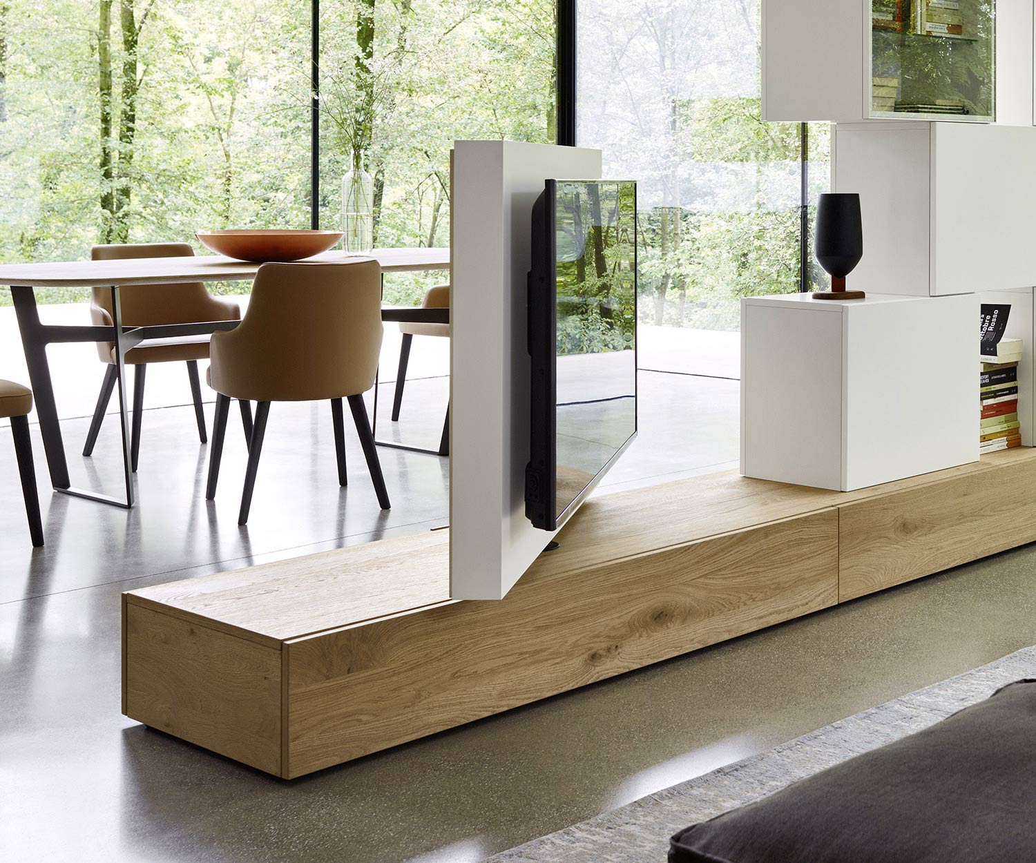 Modernes drehbares Fernseher Design Paneel Wohnzimmer Küche Raumteiler Modernes drehbares Fernseher Design Paneel Wohnzimmer Küche Raumteiler