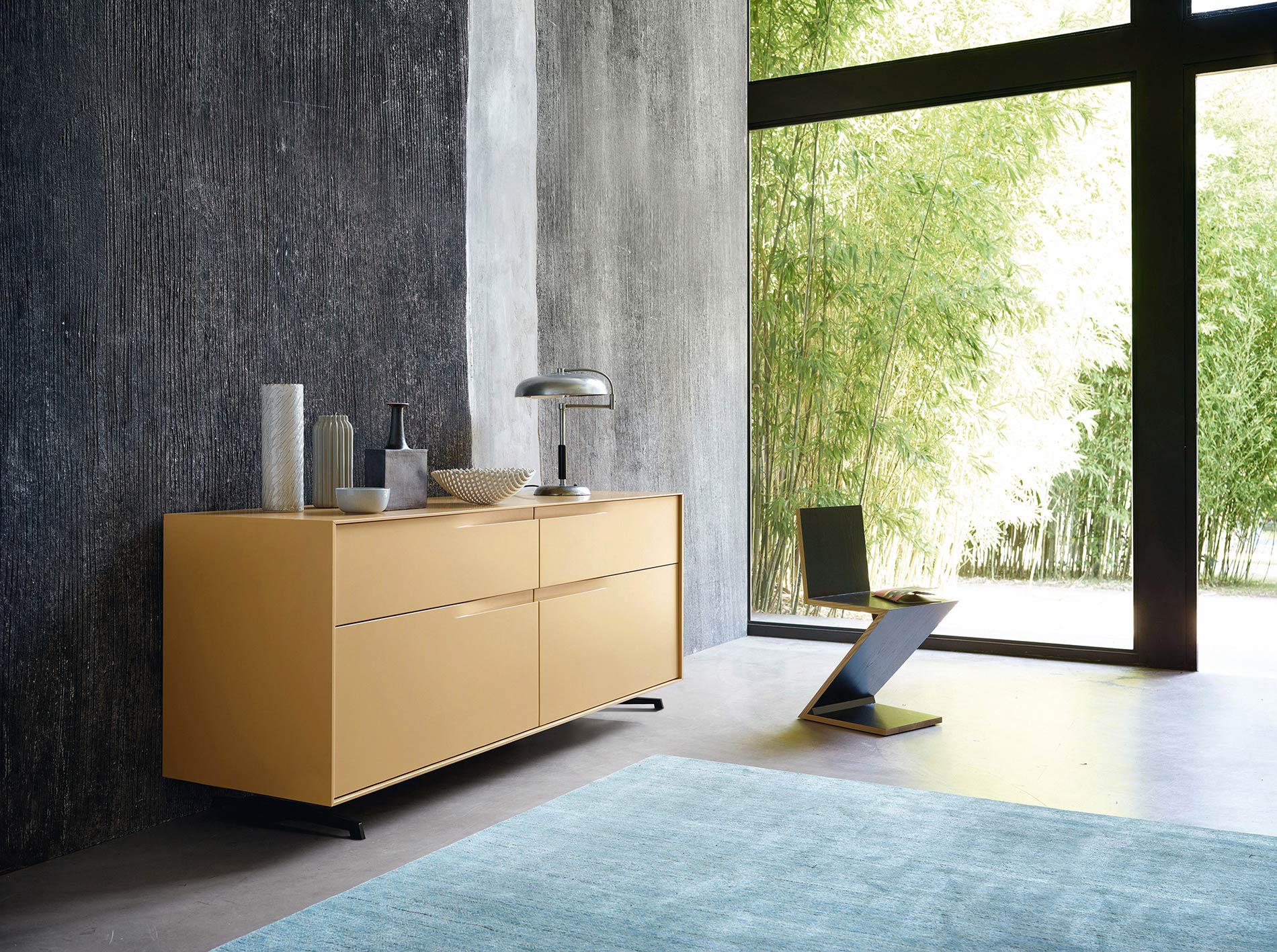 Gelbes Design SideboardAL2