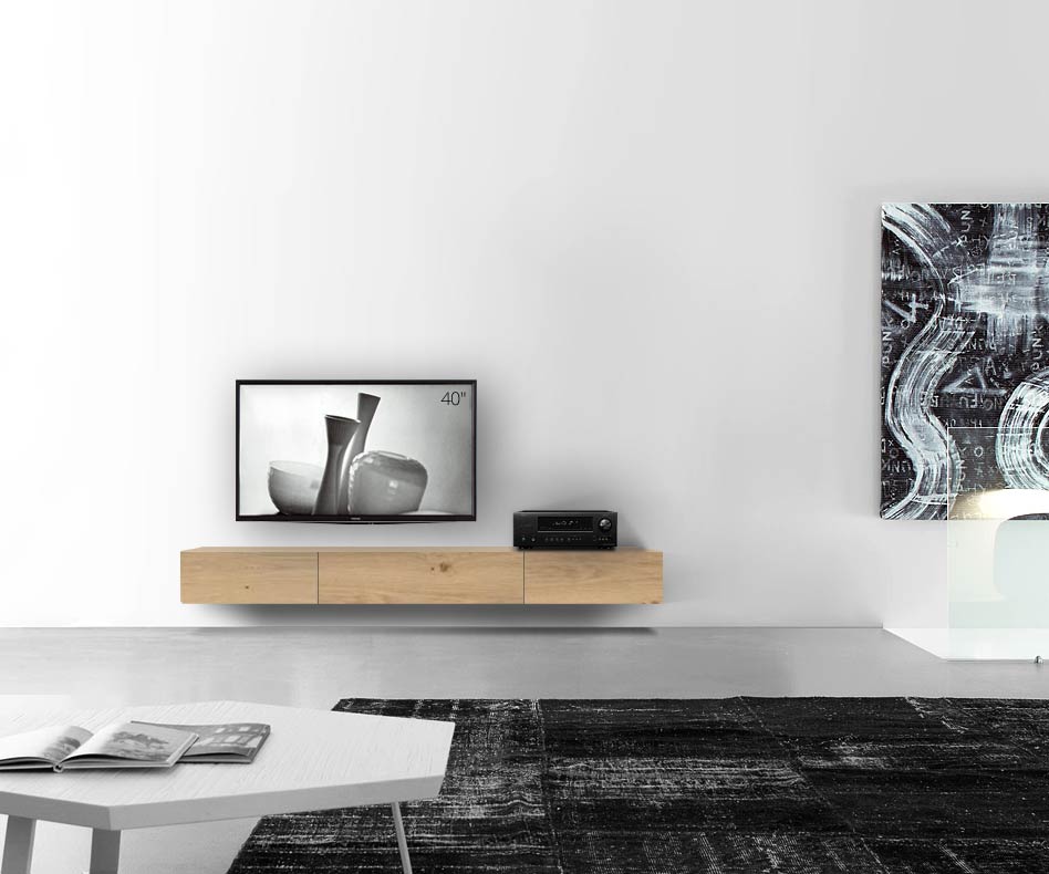 Livitalia Holz Design Lowboard Konfigurator Wand 210 cm 24 cm 46 cm Eiche hell Livitalia Holz Design Lowboard Konfigurator Wand 210 cm 24 cm 46 cm Eiche hell