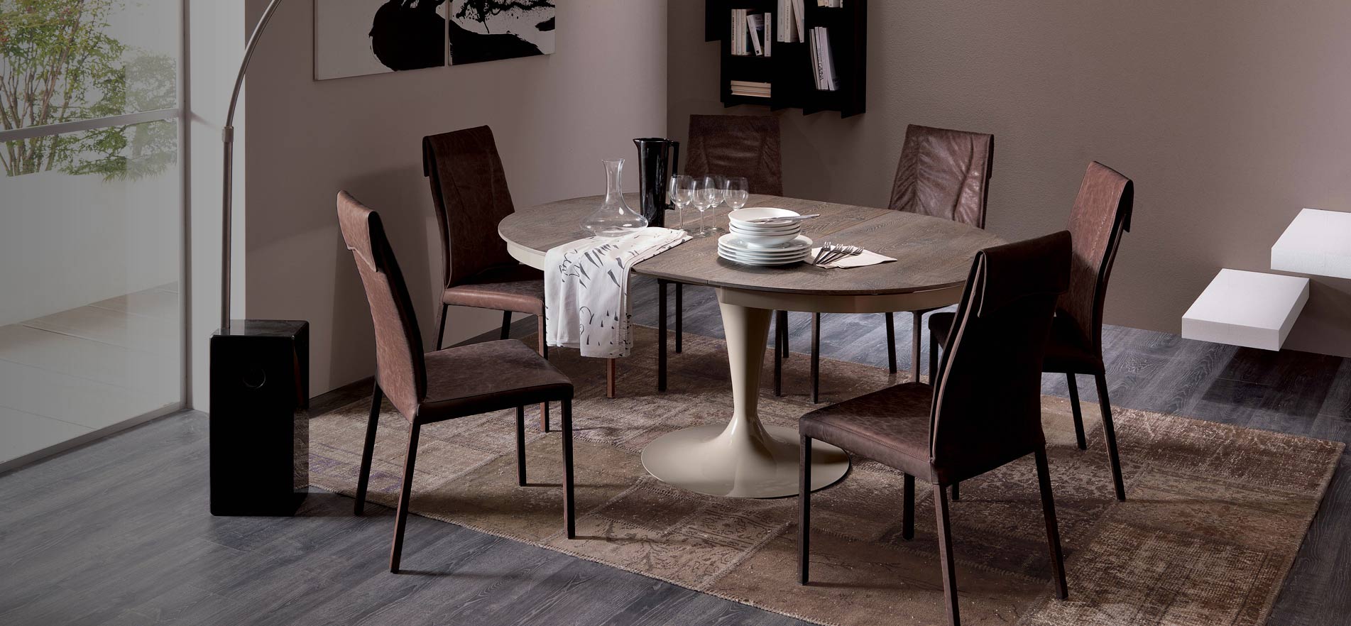 ausziehbare Design Tische