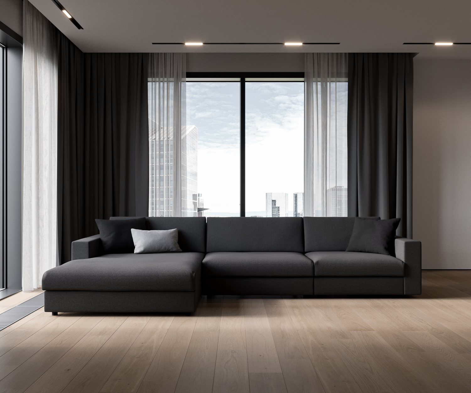 Classic 3 seater chaise lounge left Tundra 11 Classic 3 seater chaise lounge left Tundra 11