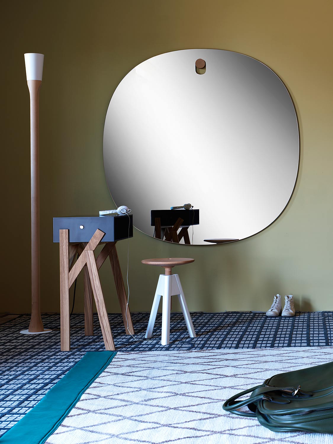 Exklusiver Design Spiegel rund