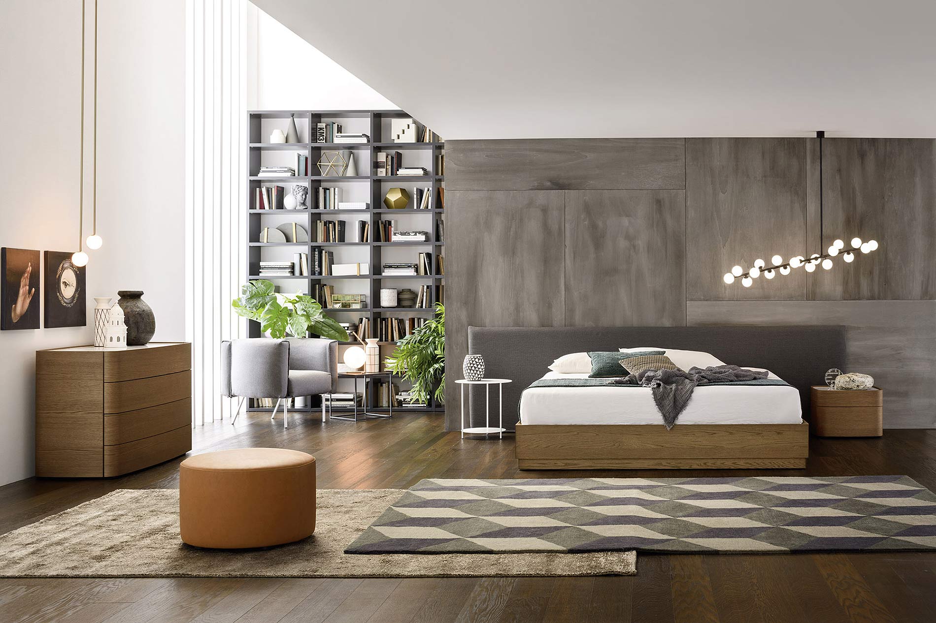 Grosses Design Holz Schlafzimmer