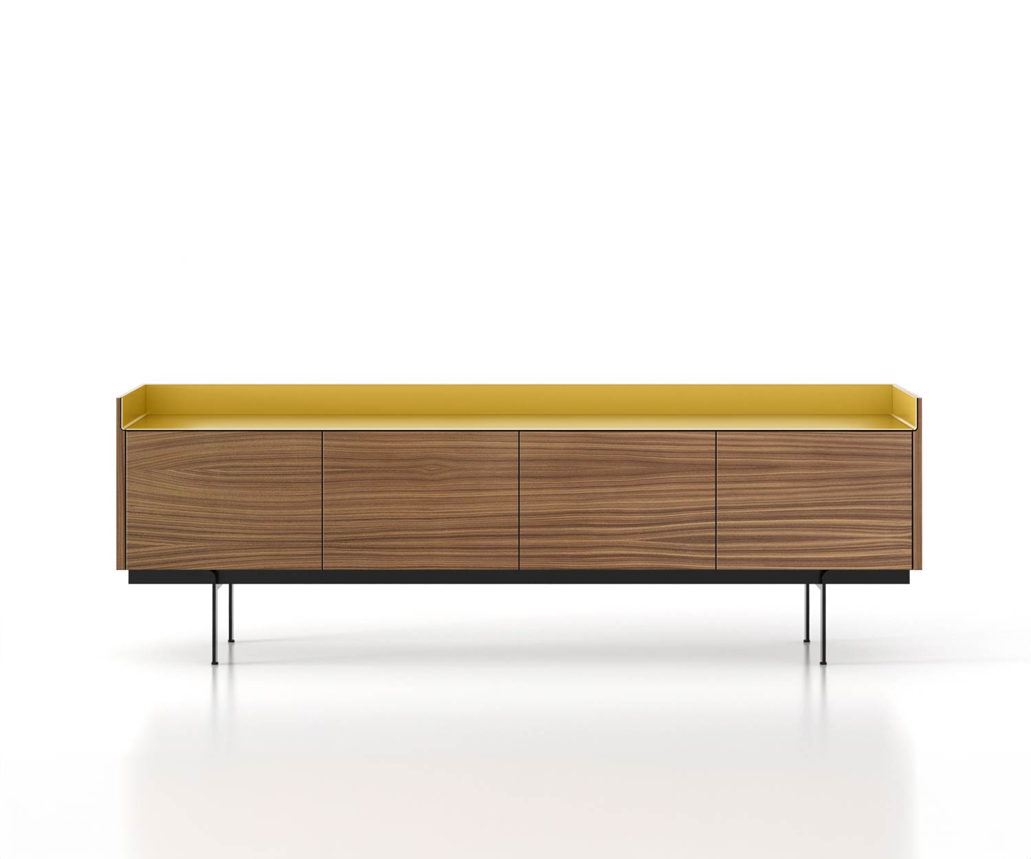 Punt Design sideboard Stockholm Aluminium top panel