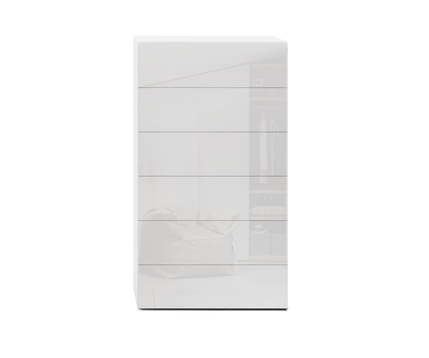 Novamobili Kommode Easy 6er B54 weiß400 Novamobili Kommode Easy 6er B54 weiß400