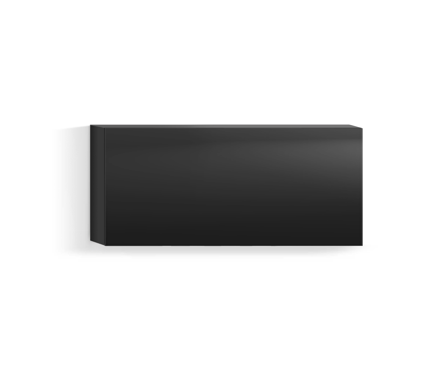 Design Wohnzimmer Hängeschrank Horizontal H42 B90 unten schwarz318