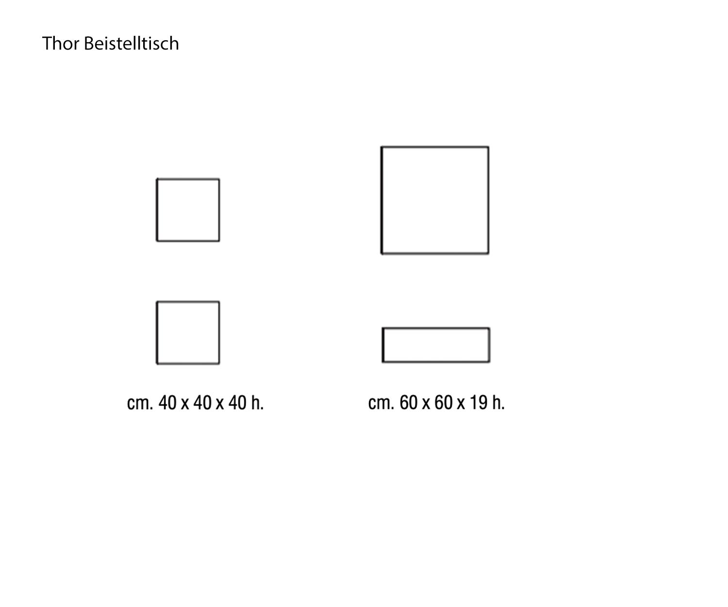 Sketch Dimensions Sizes Sizes Thor side table from Marelli