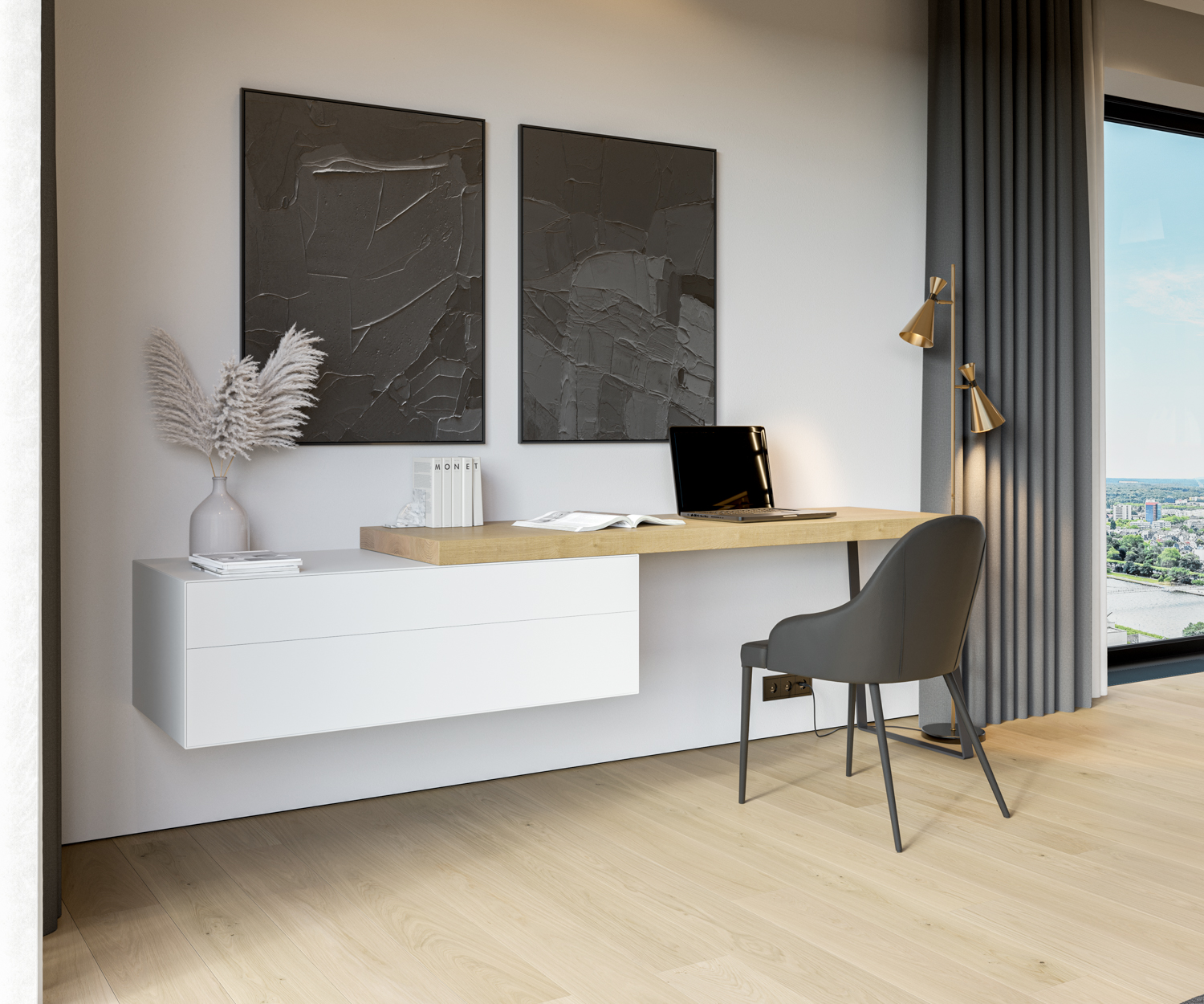 Floating chest of drawers for wall mounting Floating chest of drawers for wall mounting