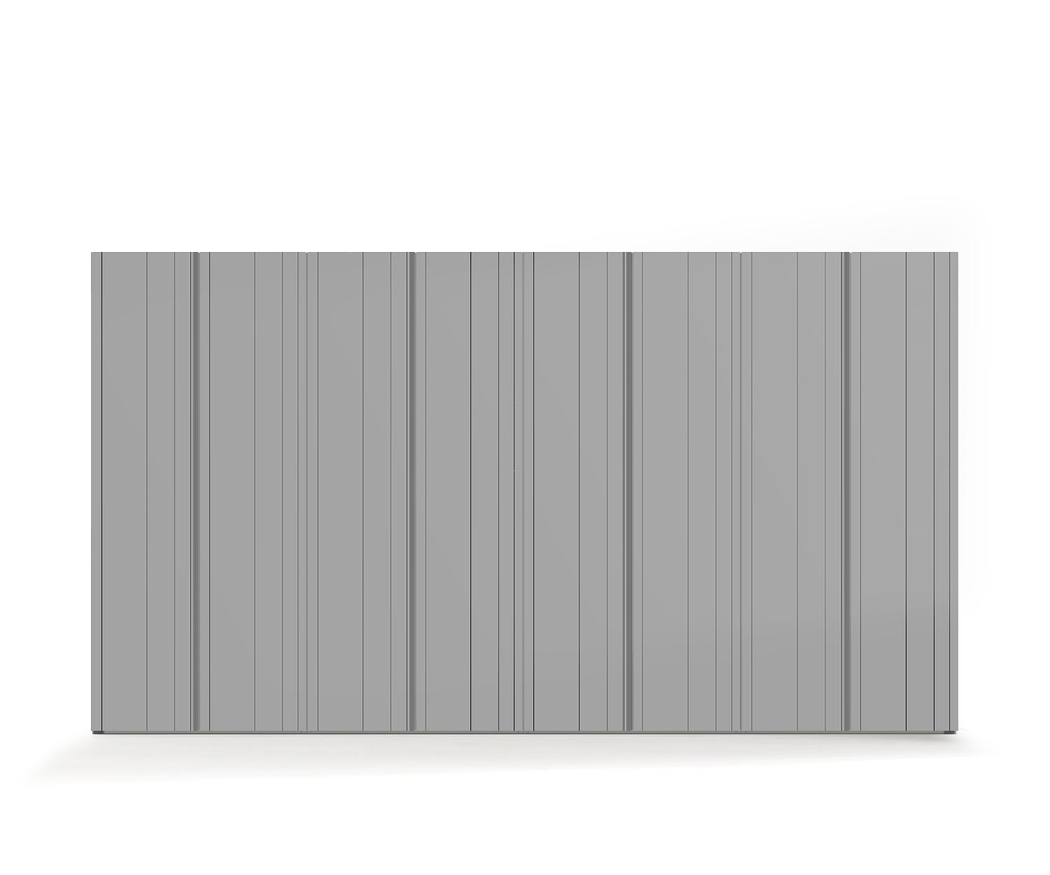 Novamobili 4m Stripe Kleiderschrank Grau Matt