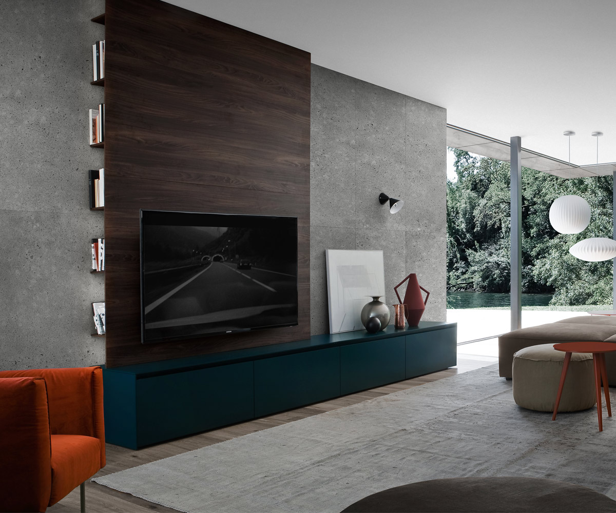 Hochwertiges Novamobili Reverse TV Wandpaneel Hochwertiges Novamobili Reverse TV Wandpaneel
