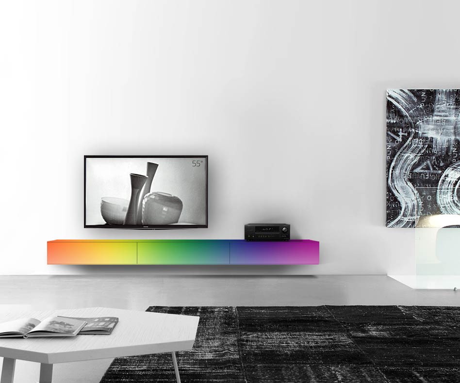/Design Lowboard Wand B270 H25 5 matt RAL