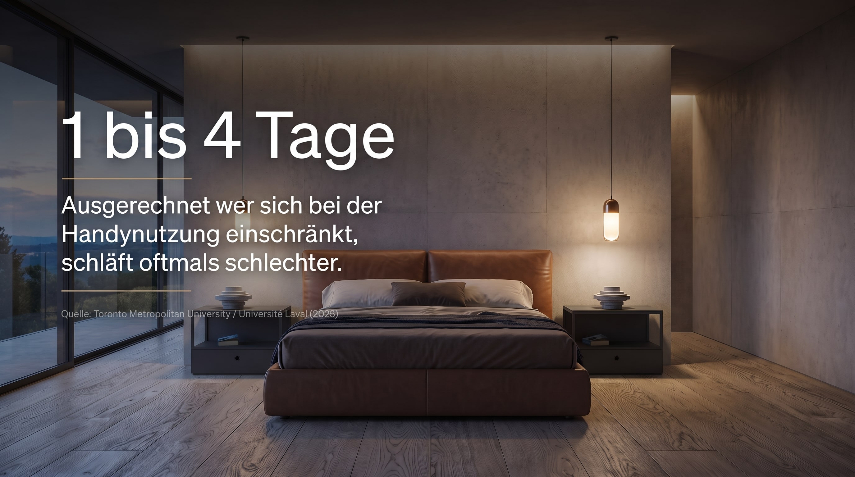 1 tot 4 dagen &ndash; Juist wie zich beperkt in het telefoongebruik, slaapt vaak slechter.