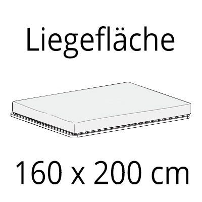 Lying surface 160 x 200 cm