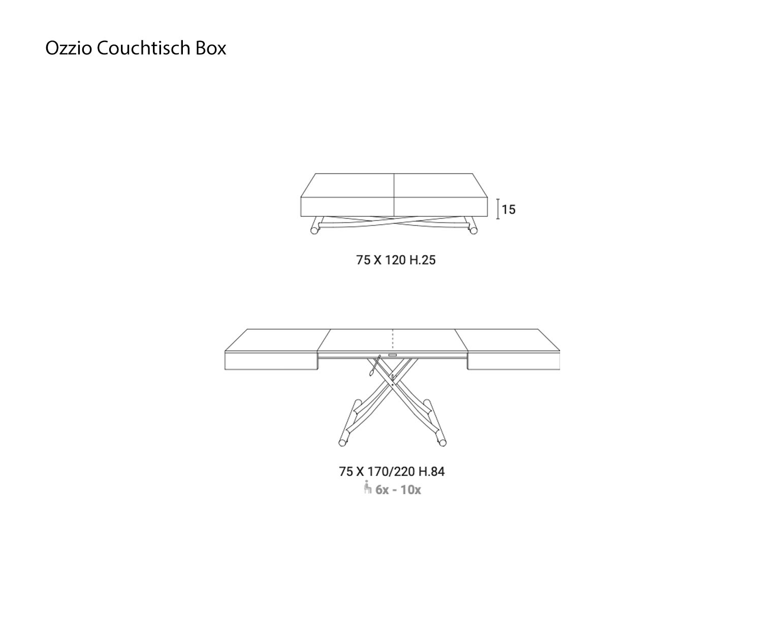Sketch of the coffee table box from Ozzio Size Dimensions Dimensions Sketch of the coffee table box from Ozzio Size Dimensions Dimensions