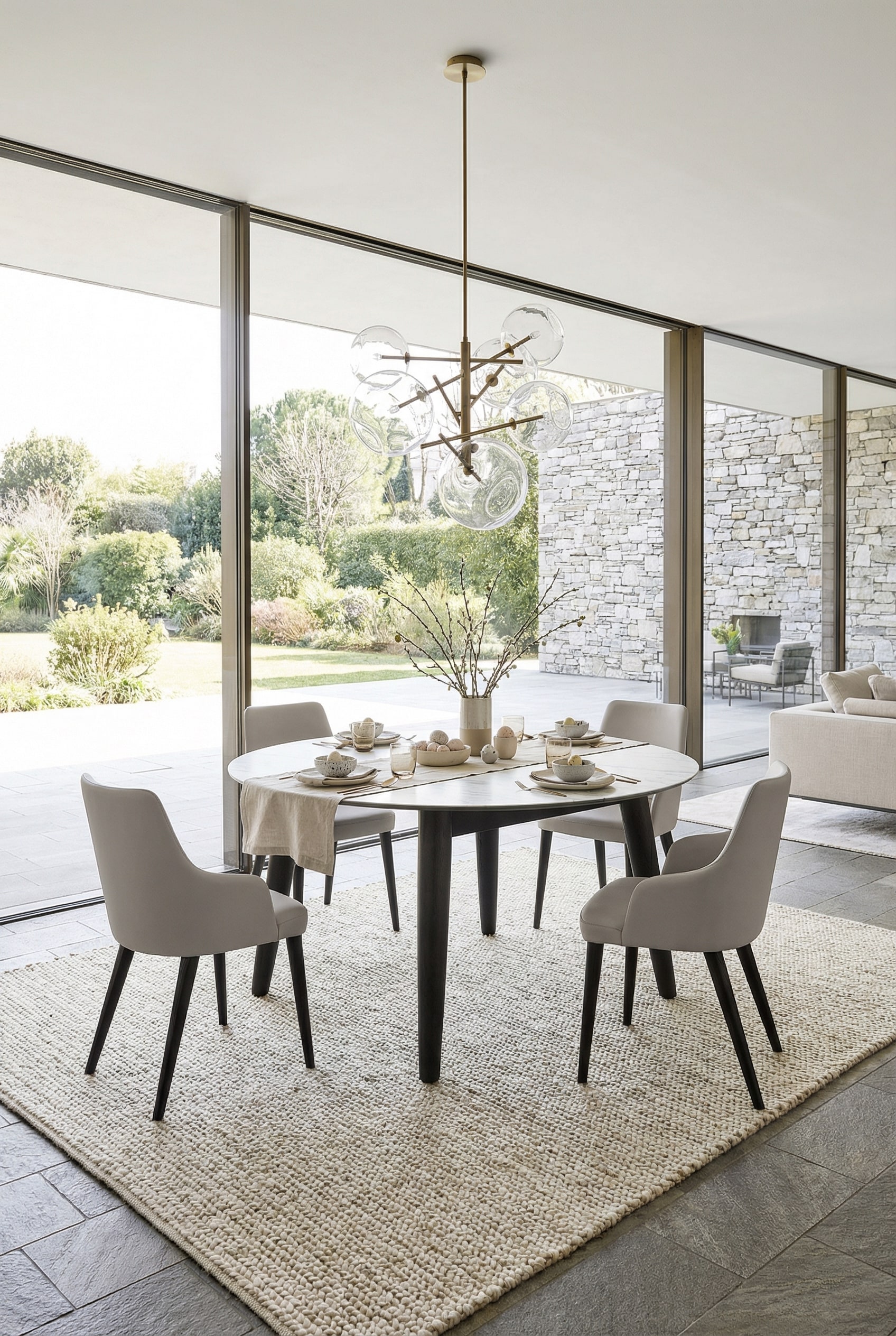 Livitalia Convivio Eettafel vrijstaand in een ruime woon- en eetkamer Livitalia Convivio Eettafel vrijstaand in een ruime woon- en eetkamer