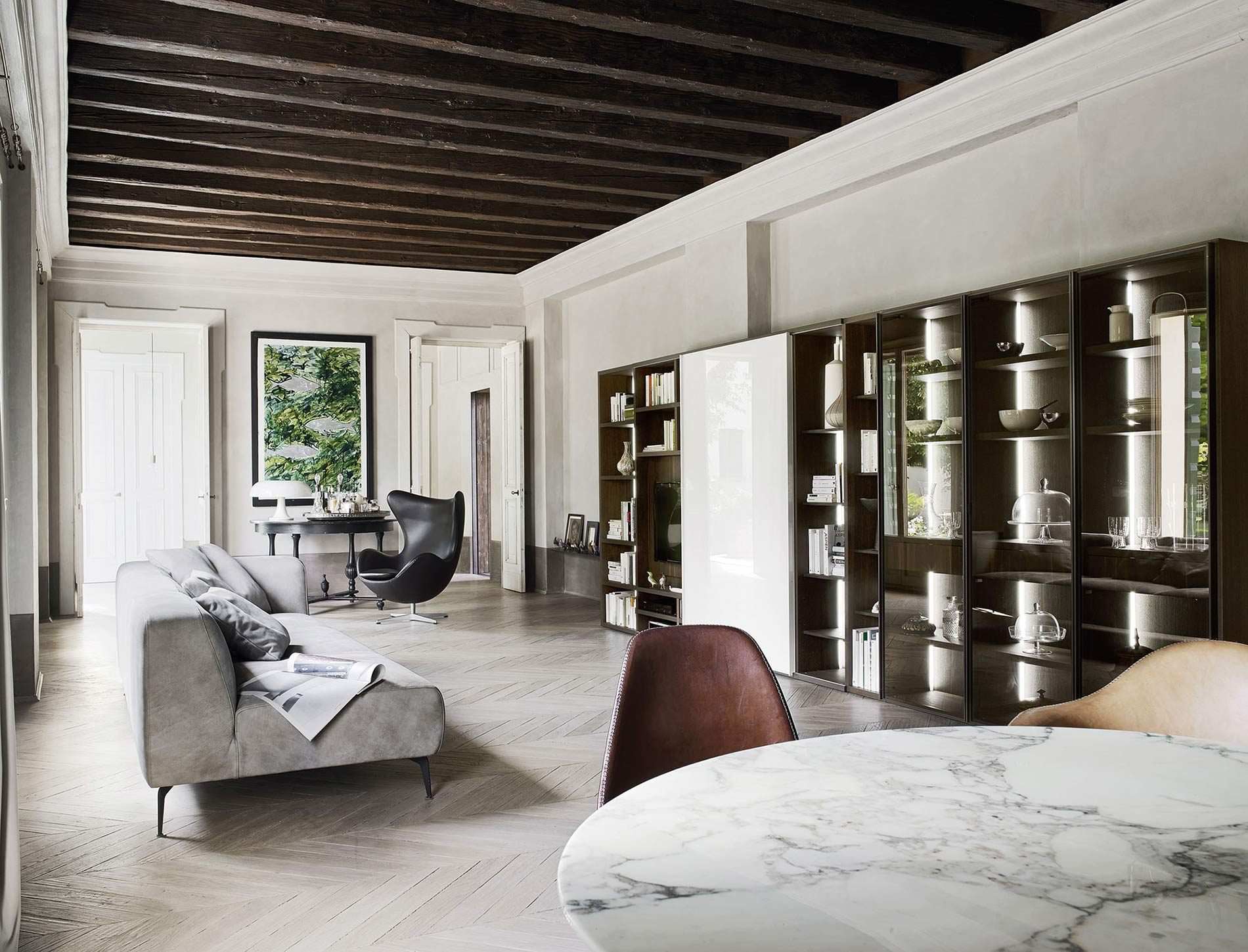 Bookcase with glass doors Bookcase with glass doors