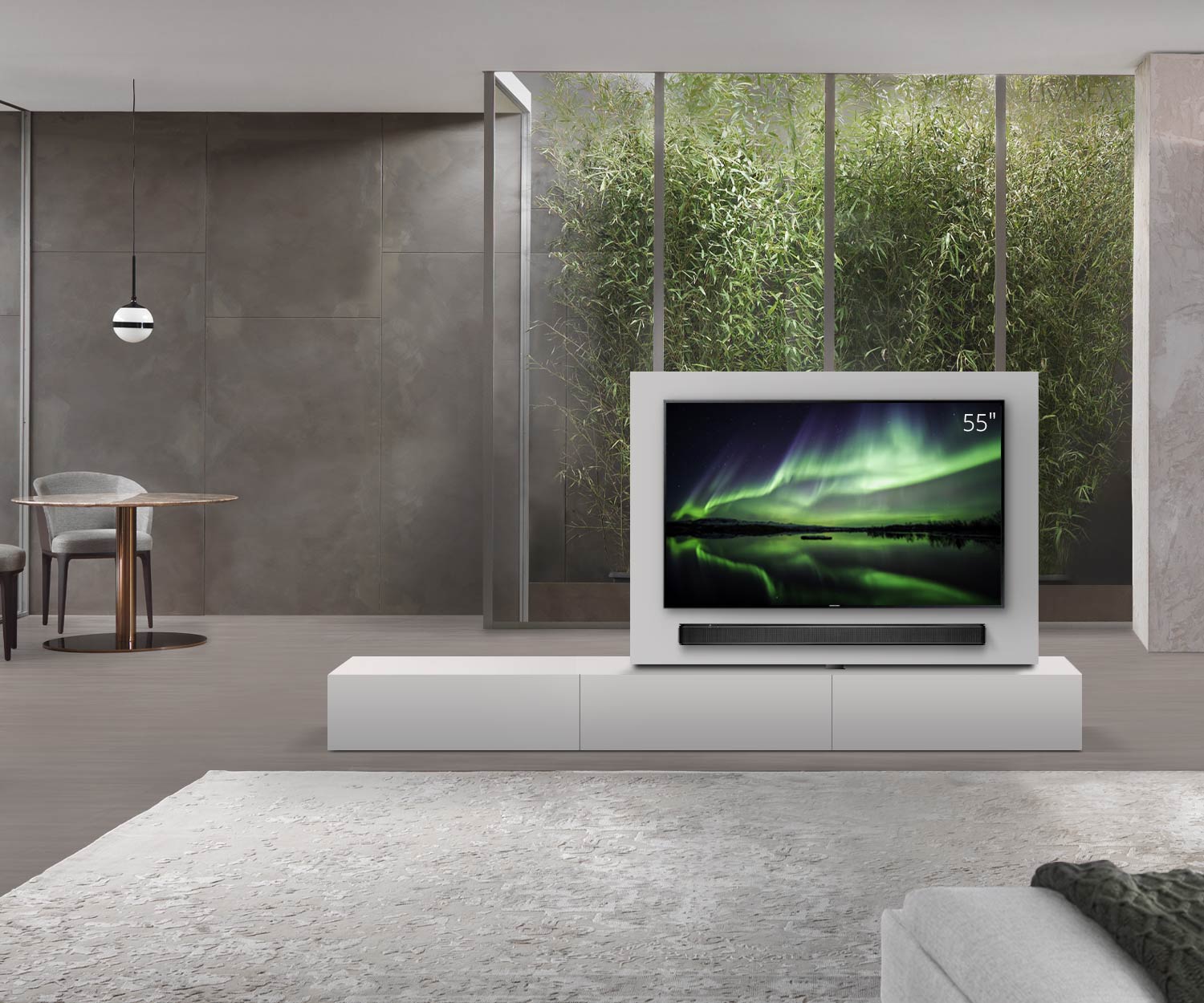 Livitalia Roto Design Lowboard Raumteiler mit drehbarem TV Paneel B180 65 H33 T47 ArticoM B90li oBox Livitalia Roto Design Lowboard Raumteiler mit drehbarem TV Paneel B180 65 H33 T47 ArticoM B90li oBox