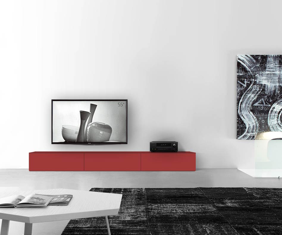 /Design Lowboard Boden B270 H35 matt rot /Design Lowboard Boden B270 H35 matt rot