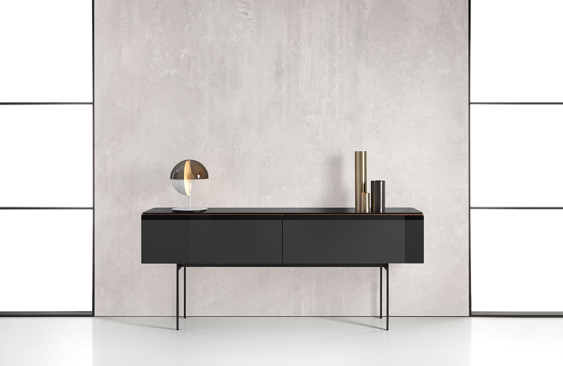 Schwarzes Sideboard Punt Malmoe