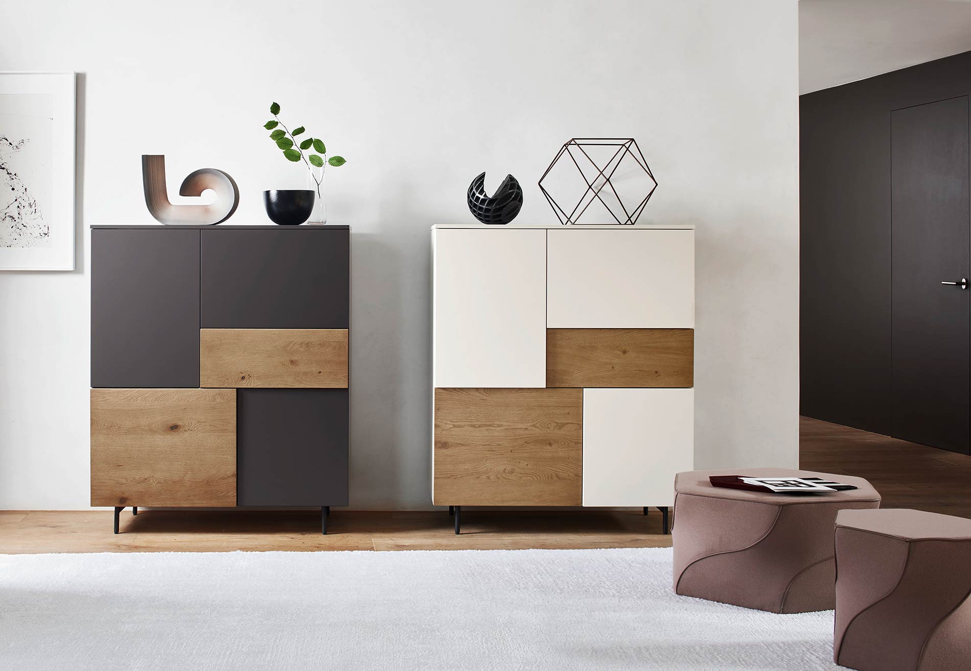 hoher design schrank fuer flur