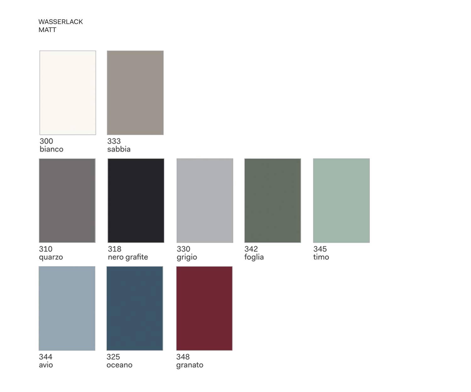 Exklusiver Novamobili Design Lowboard Konfigurator matte Farben Farbmuster