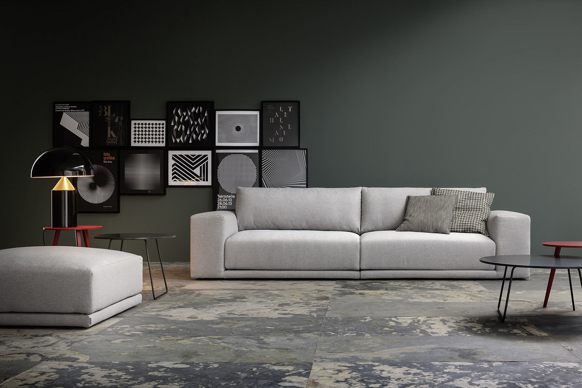 grosses breites lounge design sofa
