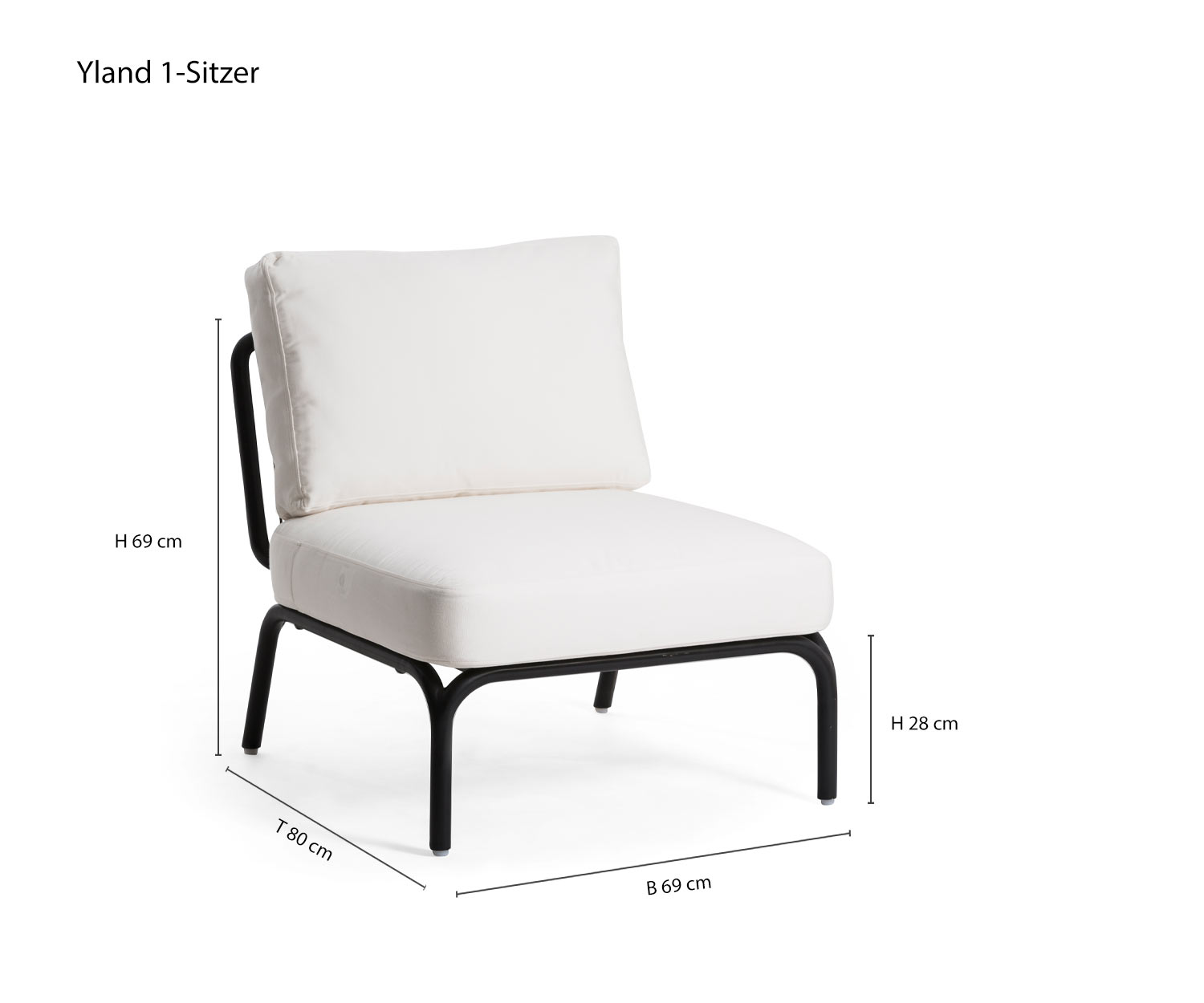 Designer Einsitzer Yland von Oasiq Größe Maße Skizze Größenangaben Designer Einsitzer Yland von Oasiq Größe Maße Skizze Größenangaben