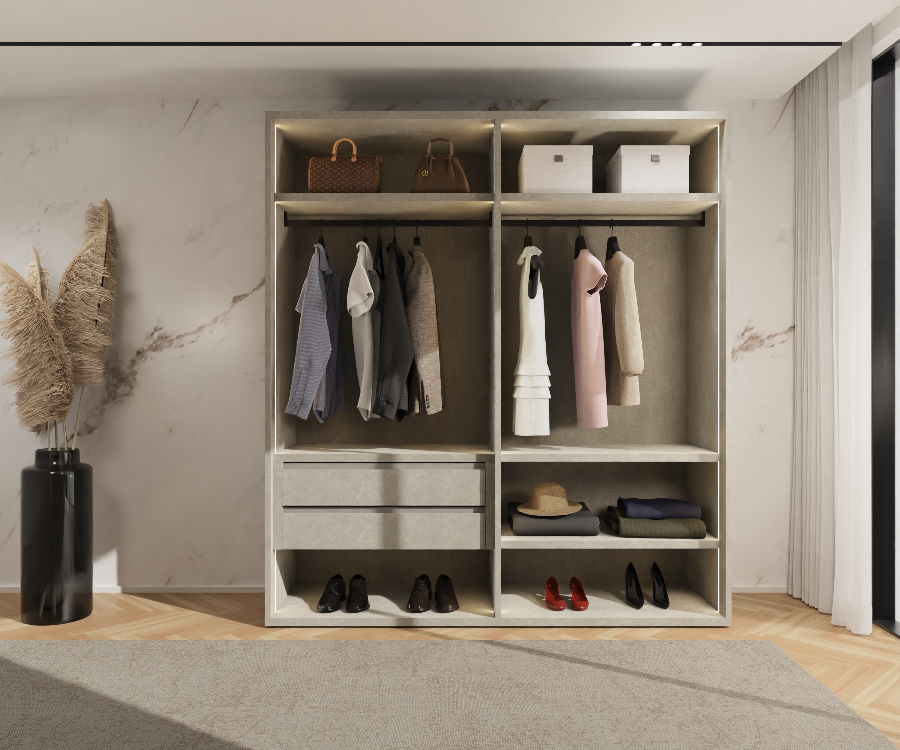 Kleiderschrank offen Kleiderschrank offen
