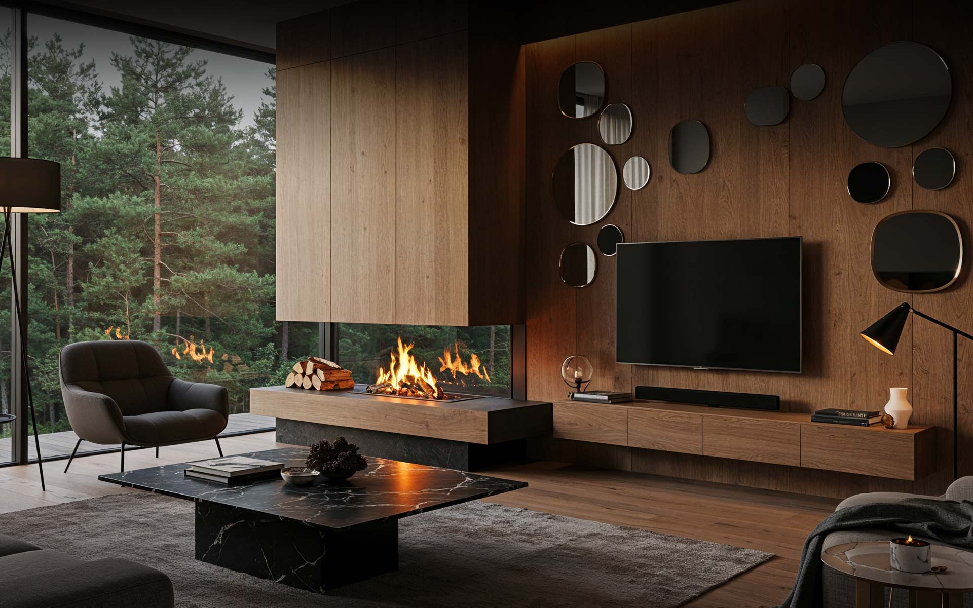 12 Modern Ideas for a Living Room with a Fireplace 12 Modern Ideas for a Living Room with a Fireplace